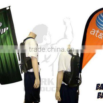 portable backpack outdoor advertising flag