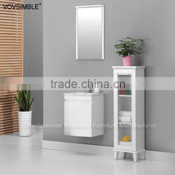 Dongguan cheap mdf bathroom vanity wall hung bathroom cabinet