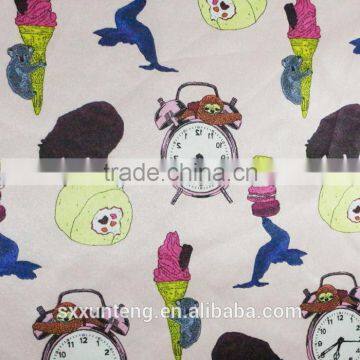 cartoon printed fabric in stock with lovely design pattern