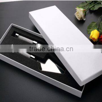 Wholesale Friendly Feature elegant stainless steel cake hot knife foam sets with block diamond for party
