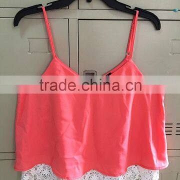 casual chiffon women vest top