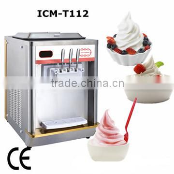 Pre-cooling keep at night commercial frozen yogurt machine for sale 2014 (ICM-T112)