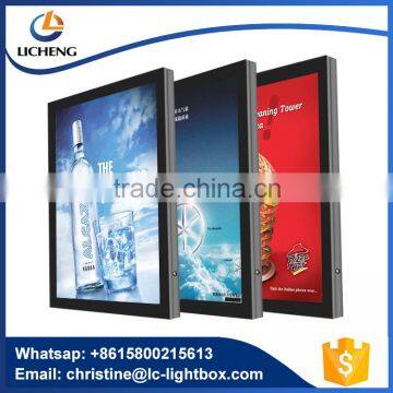 wall mounted scrolling light box outdoor signage with aluminum frame T6063 double sides advertising