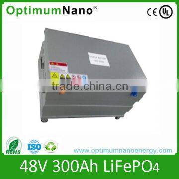 MSDS certificated 48v 300ah lifepo4 battery for energy storage