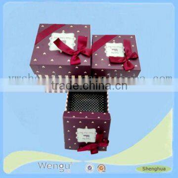 China Gift Package Custom Box, Cardboard Handmade Gift Packing Box for Sale