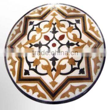 Marble Inlay Flooring , Marble Medallion , Stone Mosaic Medallion