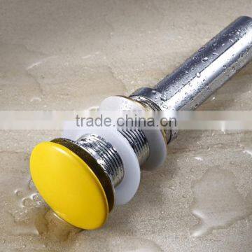 Slotted Push Button Pop up Basin Waste Basket With Ceramic Top photo-3