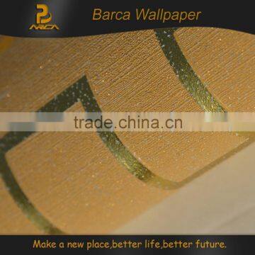 Gold 3d new designer elegant and durable decorative wallpaper