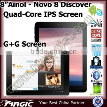 New arrival android ainol novo 8 discover tablet bluetooth