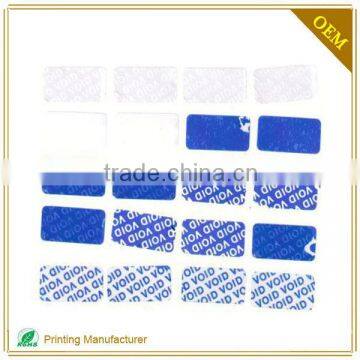 Hot Selling Anti Theft Label Warranty Sticker Void If Tampered Factory