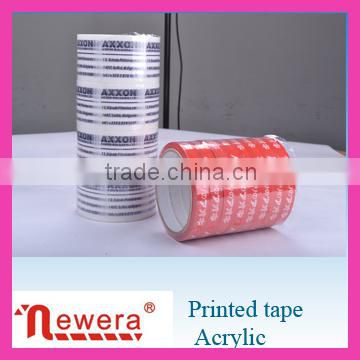 Custom printed logo BOPP gum binding cello tape roll