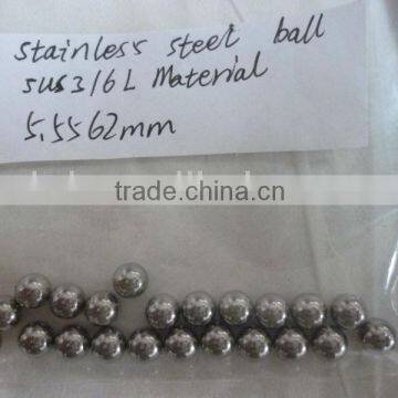 SUS316L 7/32' stainless steel balls 5.5562mm