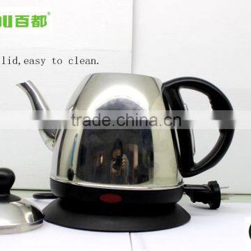 Baidu Kitchen Appliance Modern Style Mini Long Gooseneck Spoute Stainless Steel Electric Water Kettle Wholesale in China photo-3