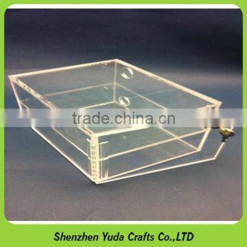 5mm thick desktop packaging box with hinged dust cover