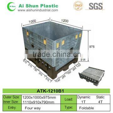 Stackable Bulk plasic collapsible pallet box