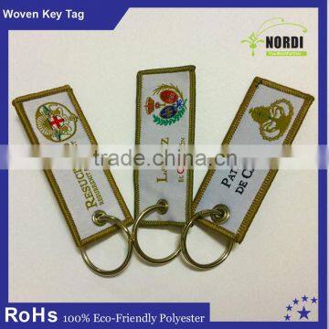 high quality embroidered keychain with cheap price