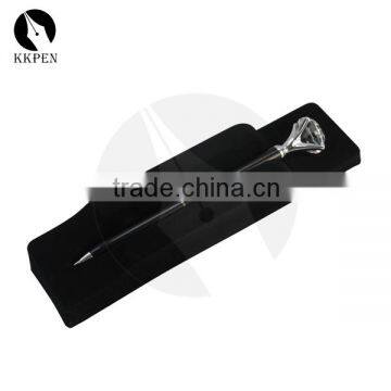 Gift Customized logo Promotional crystal ball pen with crystal on top