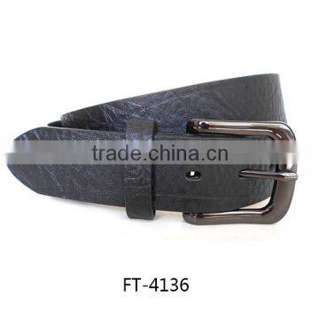 2016 fashion genuine leather black men belt