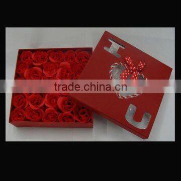 gift box rose soap flower
