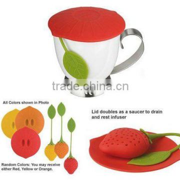 2012 hot selling silicone tea strainer