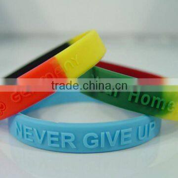 new style promotional silicone slap bracelet