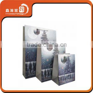 Luxury custom high quality chrismas paper gift bag