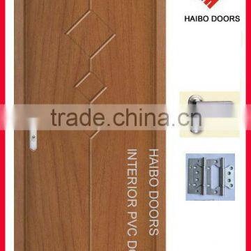 Good quality Interior PVC laminated wooden door (HB-8137)