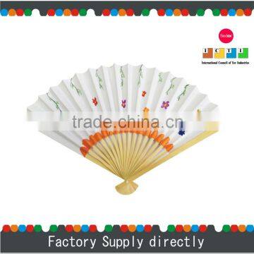 Bamboo Folding Hand Fan, DIY Paper Folding Fan, Chinese Style Folding Fan