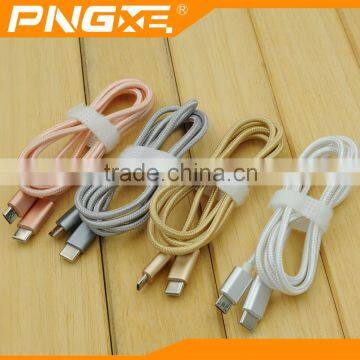 Wholesale 2016 Braided Micro Usb Cable High Speed Type-c Usb Cable to Cable v8