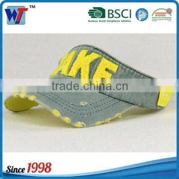 Old fashion men lady sun protection custom cheap visor caps