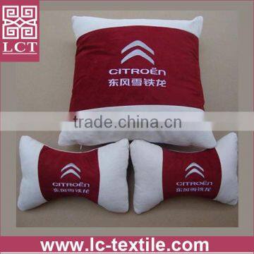 Supply 2015 Newest Two Tone Color Design Deluxe Suede Fabric Neck Pillow for Cadillac(LCTP0144) photo-2