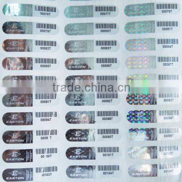 Custom design barcode stick stickers