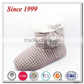 warm indoor crochet knitted boots for women from china