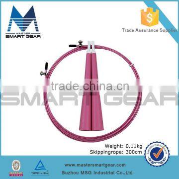 High Speed PVC Coated Jump Rope with Steel Wire