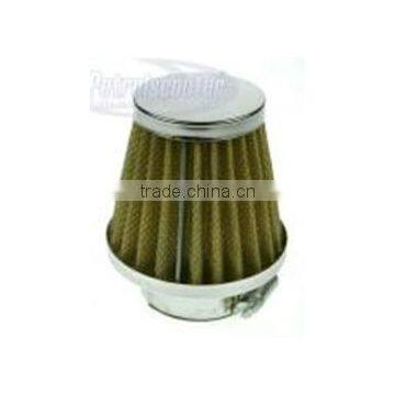 58MM Air filter Yellow Grid Silver Cap Mini Moto Dirt Pit Bike ATV Quad Scooter Buggy Pocket Parts