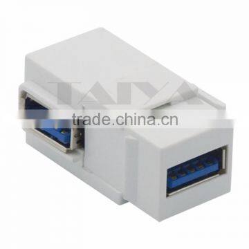 Keystone USB 3.0 Female To Female Connector With Angle Side