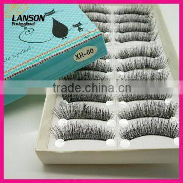 10 Pairs/pack wholesale natural long false eyelashes XH-60#