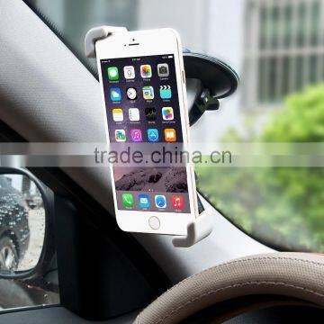 Anti-slip Diagonal Design Windshield Suction Cup Plastic Mobile Phone Holder for Car photo-4