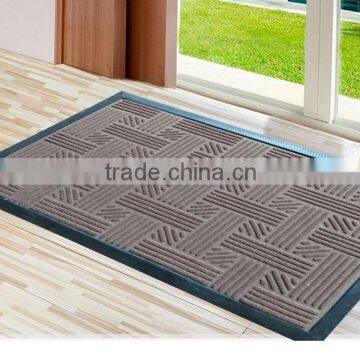 Wholesale antislip entrance recycled rubber needle punch mat