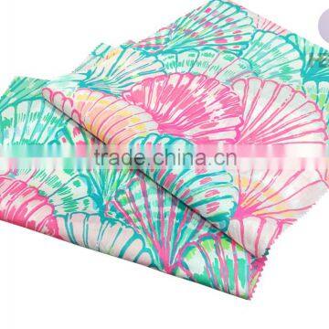 Colorful Shell Prints Fabric Poplin