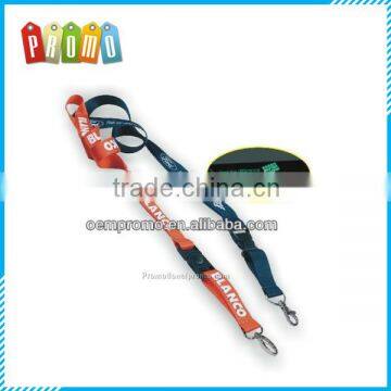 Customized Luminous polyester lanyard, cheap custom lanyards