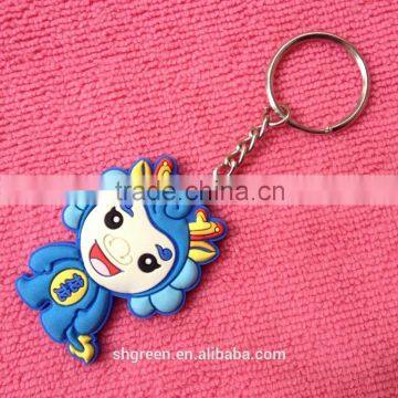 Popular soft gifts PVC rubber keychain