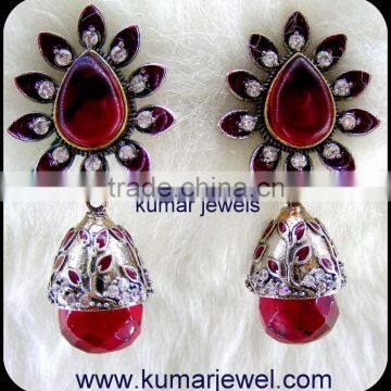 Stone Jhumki Earring