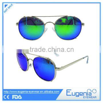new design mirror lens customize logo unisex sunglasses