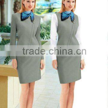 Wholesale elegant flight attendant suit uniform 986