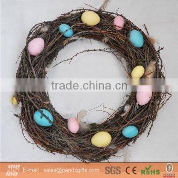 42CM EASTER NATURAL WREATH