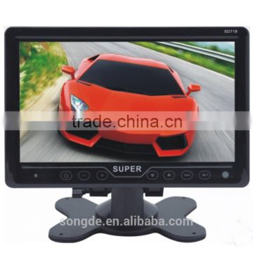 Remote Control Color Lcd Car Monitor 7 Inch Touch Button Car tv Monitor With tv Tuner photo-3