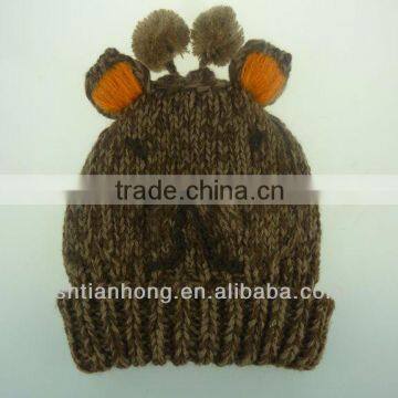 knitted fashion baby crochet hats