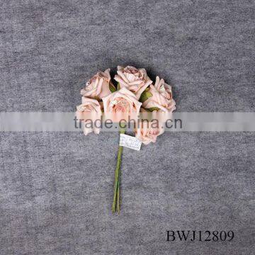 6 heads Rose Flower Bouquet Artificial Rose Bouquet