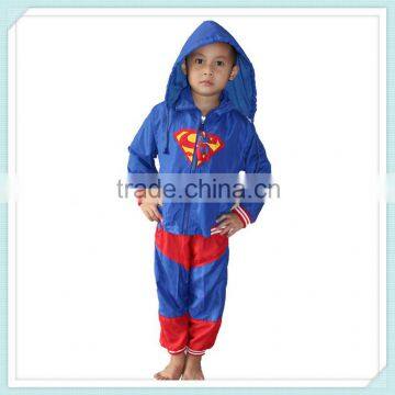 Children Casual Outwear Set Kids Superman Hoodie and Pants Wholesale Boys Set Clothing for winter Waterproof Hoodie Pants